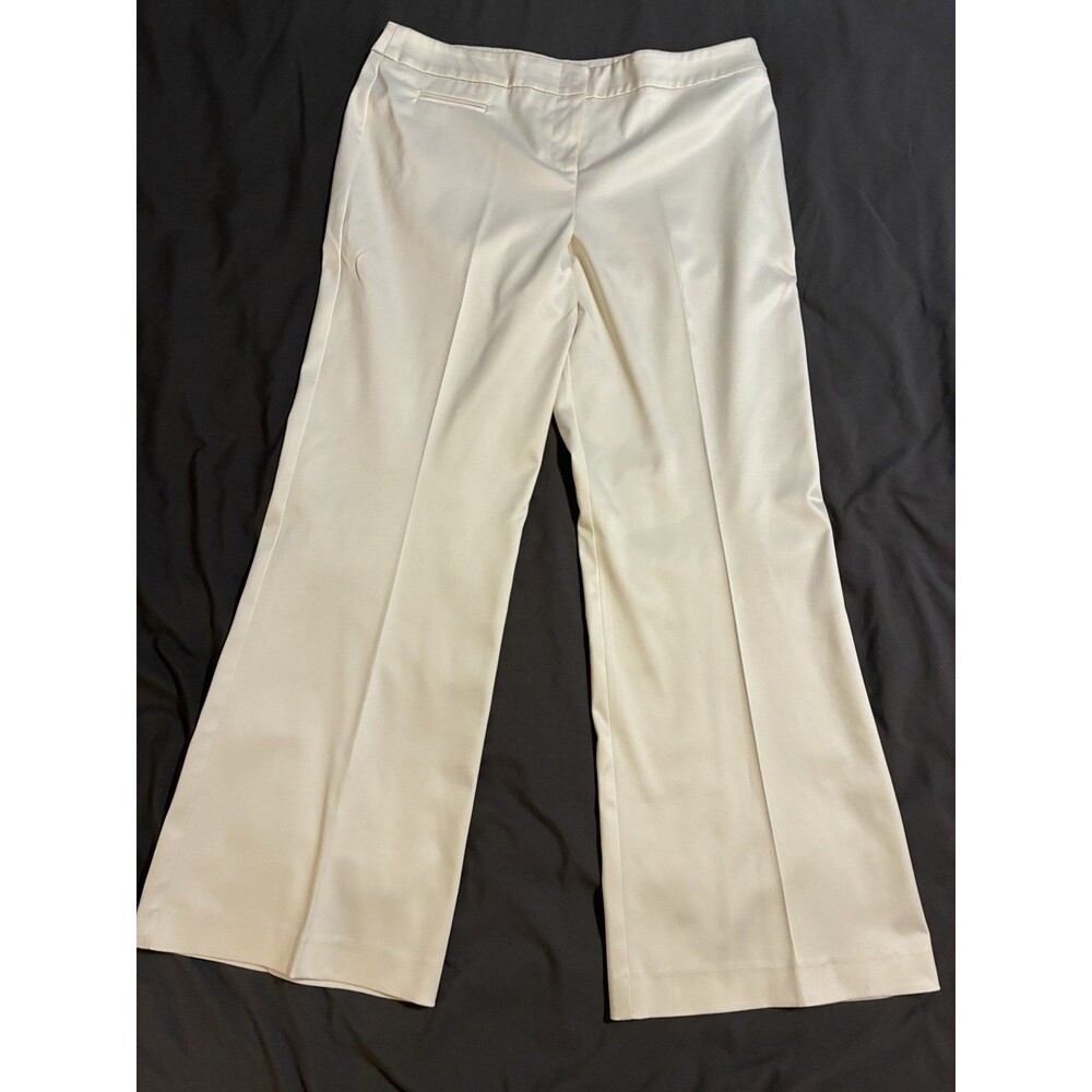 Vintage JS Boutique Wedding Pants White Wide Leg Sz 14